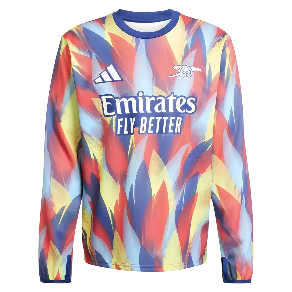 2025-2026 Arsenal Pre-Match Warm Top (Victory Blue)_0