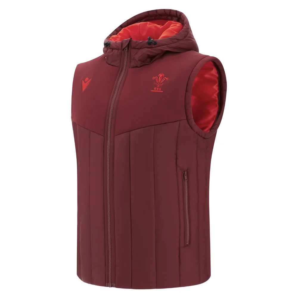 2025-2026 Wales Rugby Travel Bomber Jacket (Deep Red)_3
