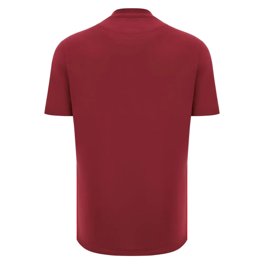 2025-2026 Wales WRU Rugby Travel Cotton Tee (Deep Red)_2