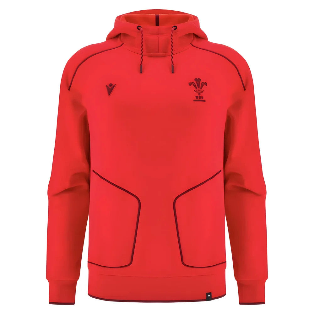 2025-2026 Wales WRU Ath Travel Player Hoody (Red)_0