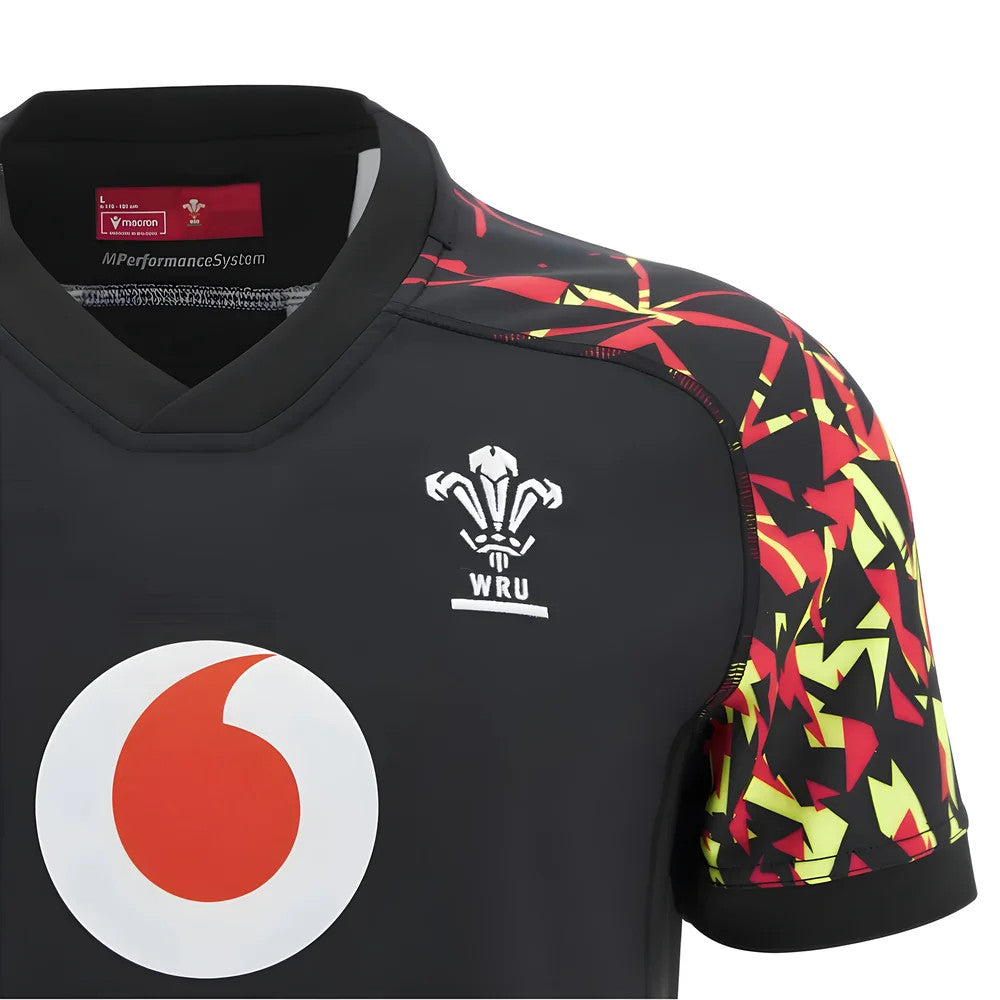 2025-2026 Wales WRU Rugby Training Jersey (Black)_1