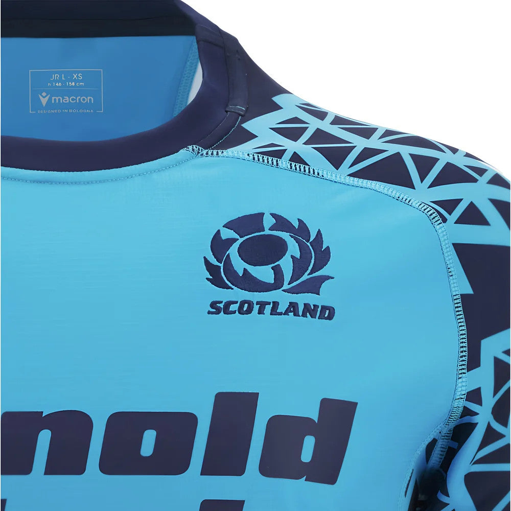 2025-2026 Scotland Rugby Training Jersey (Navy-Sky) - Kids_1