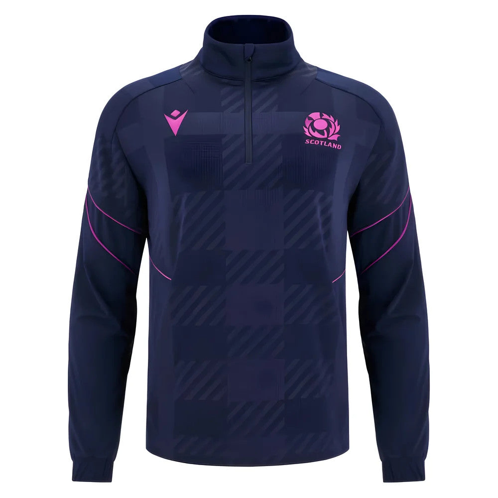 2025-2026 Scotland Rugby Travel Full Zip 3D Hoody (Navy)_0