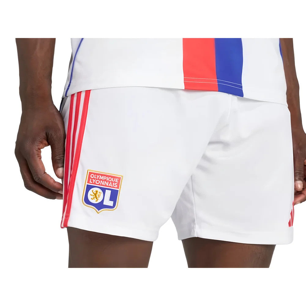 2025-2026 Olympique Lyon Home Shorts (White)_1