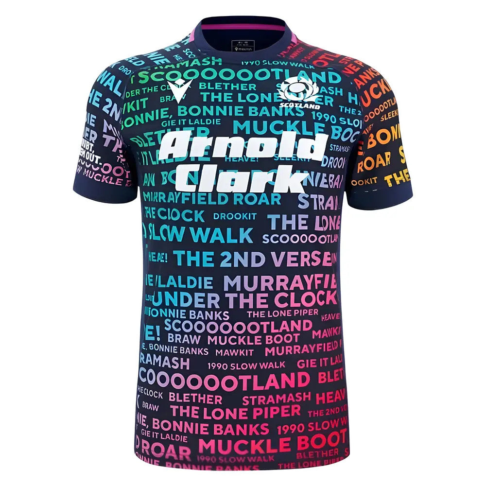 2025-2026 Scotland Rugby Training Jersey (Rainbow) - Kids_0