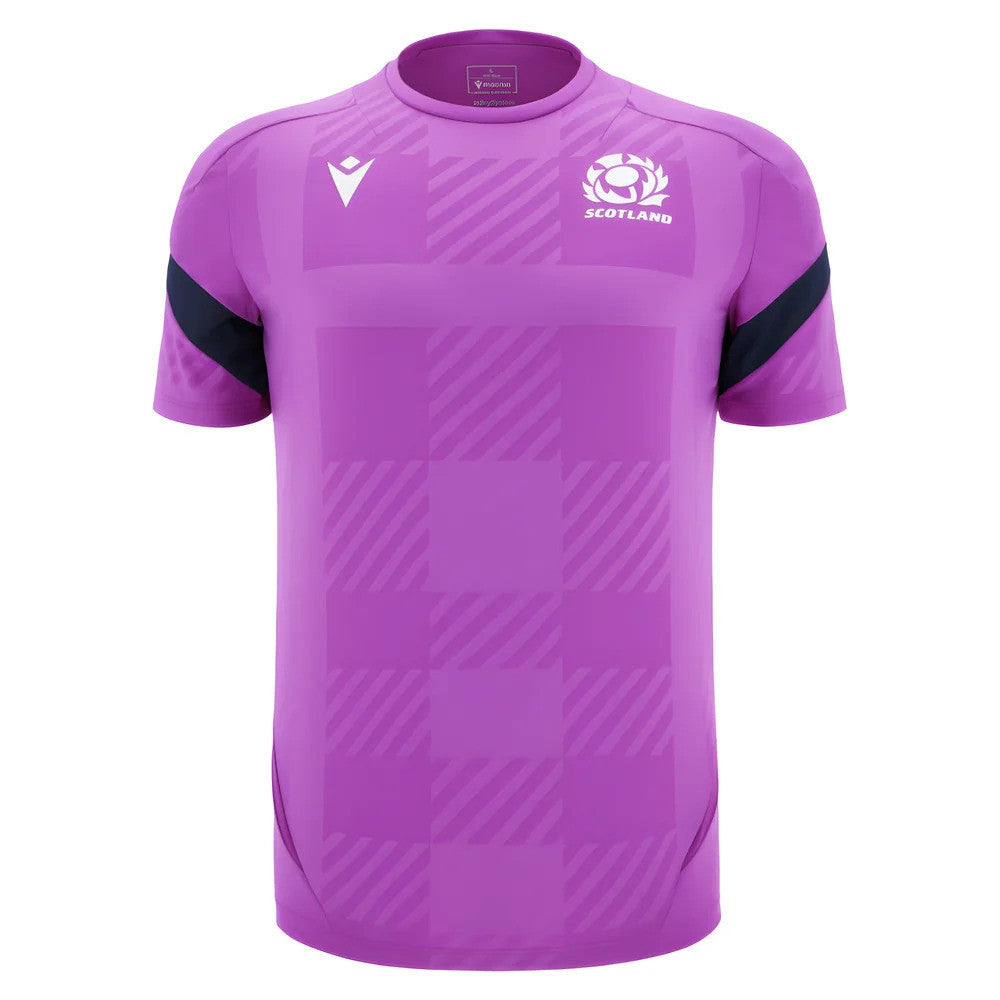 2025-2026 Scotland Rugby Training Poly Shirt (Purple)_0