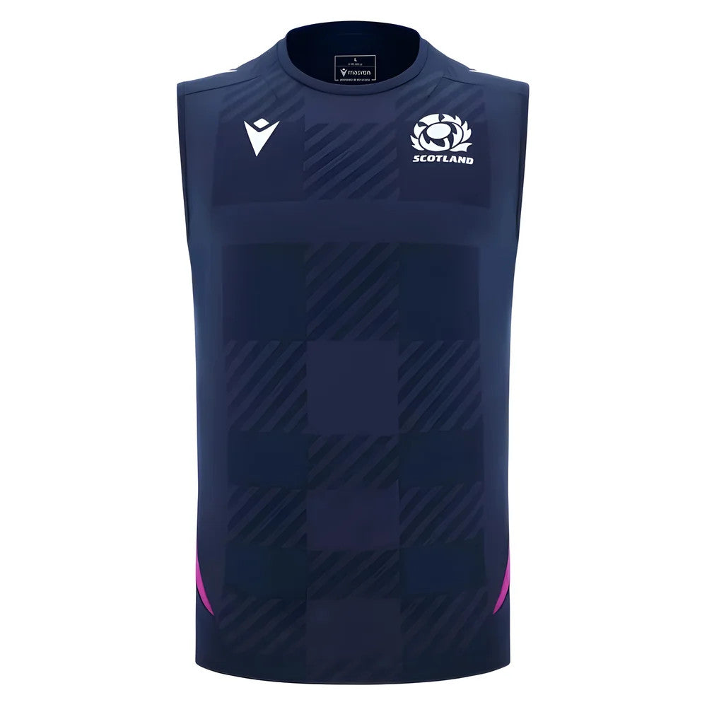 2025-2026 Scotland Poly Sleeveless Training Shirt (Navy)_0