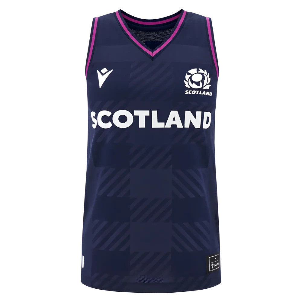 2025-2026 Scotland Rugby Training Singlet (Navy) - Womens_0