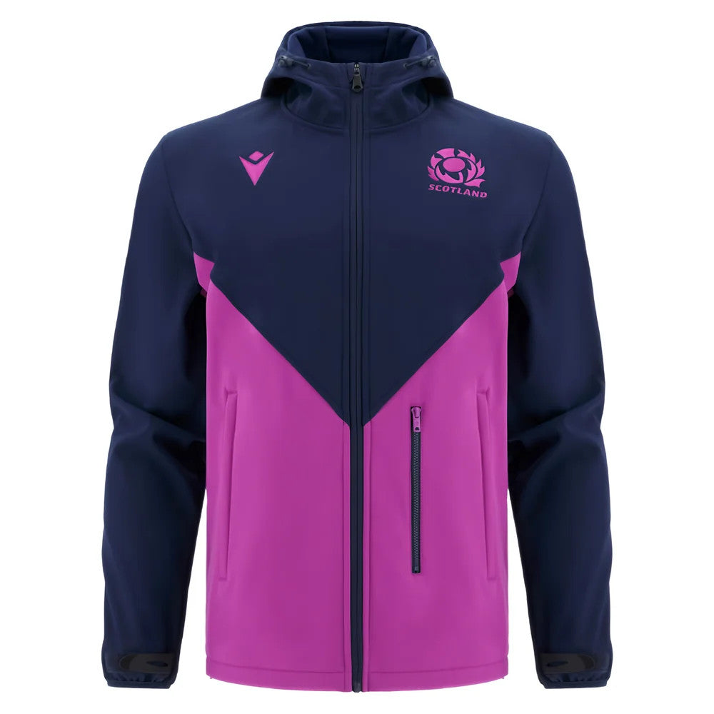 2025-2026 Scotland Rugby Softshell Jacket (Navy) - Kids_0