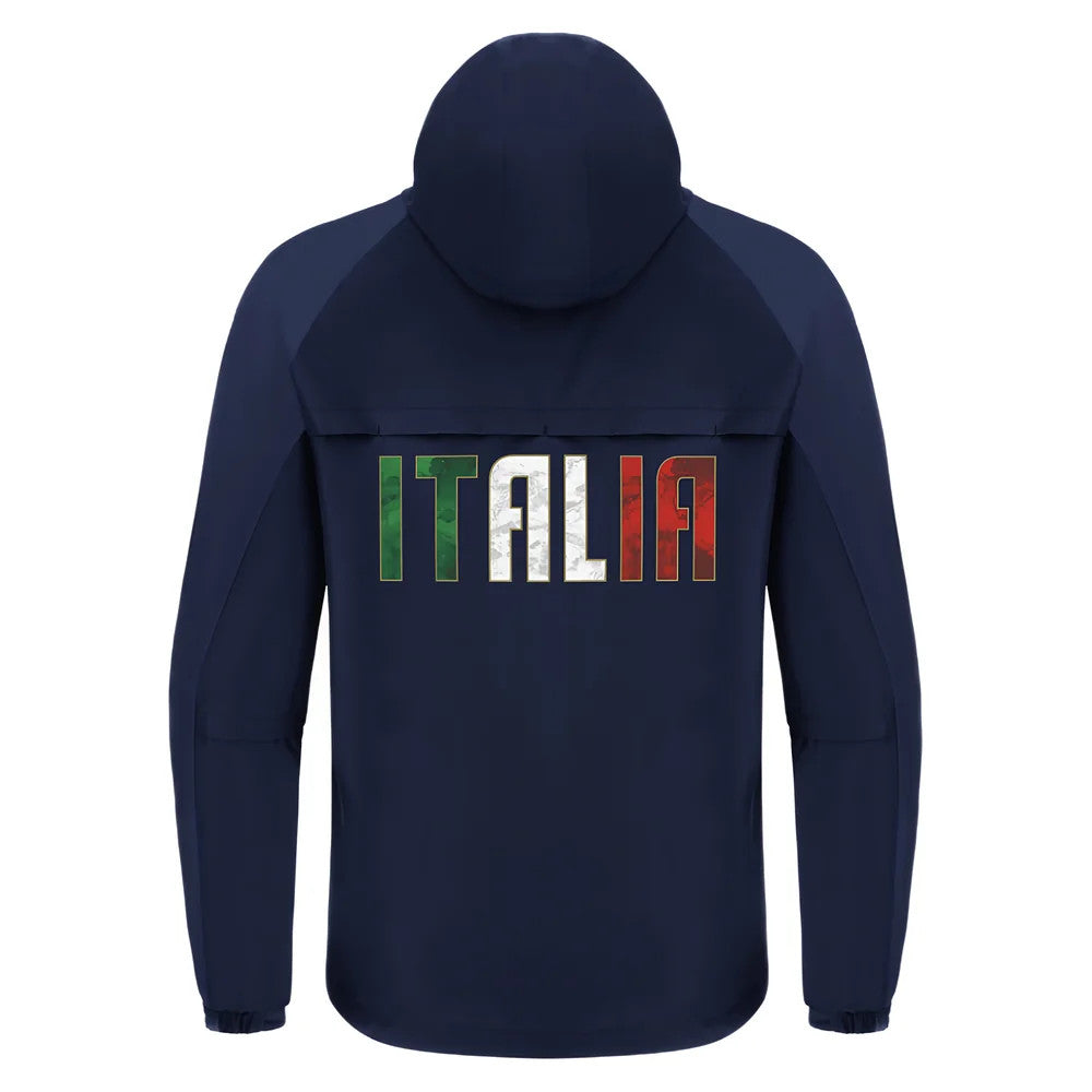 2025-2026 Italy FIR Rugby Rain Jacket (Navy)_2