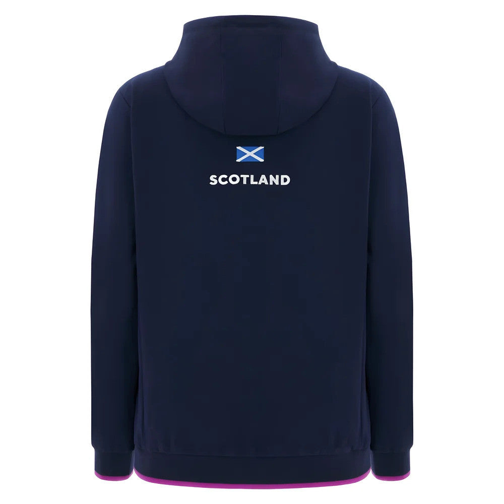 2025-2026 Scotland Rugby Travel Full Zip Hoody (Navy) - Womens_2