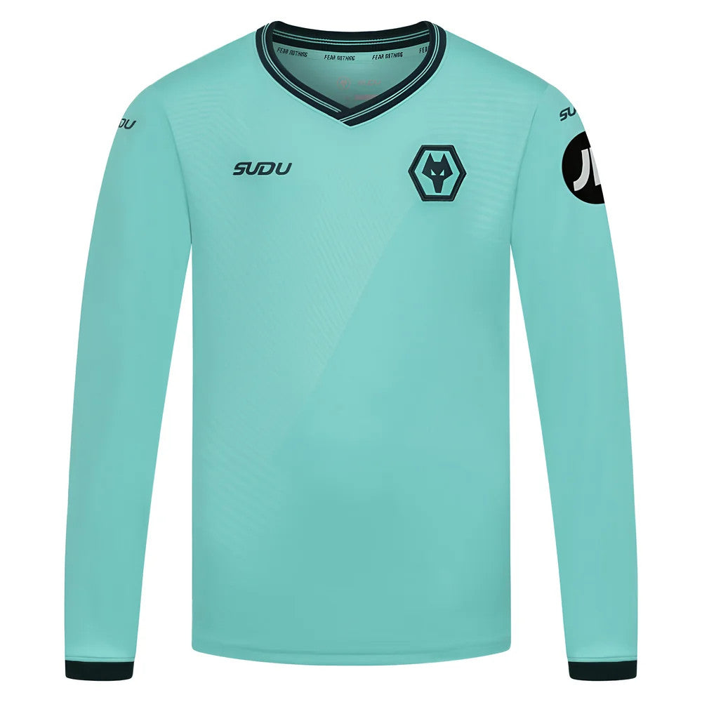 2025-2026 Wolves Long Sleeve Away Shirt (Kids)_0