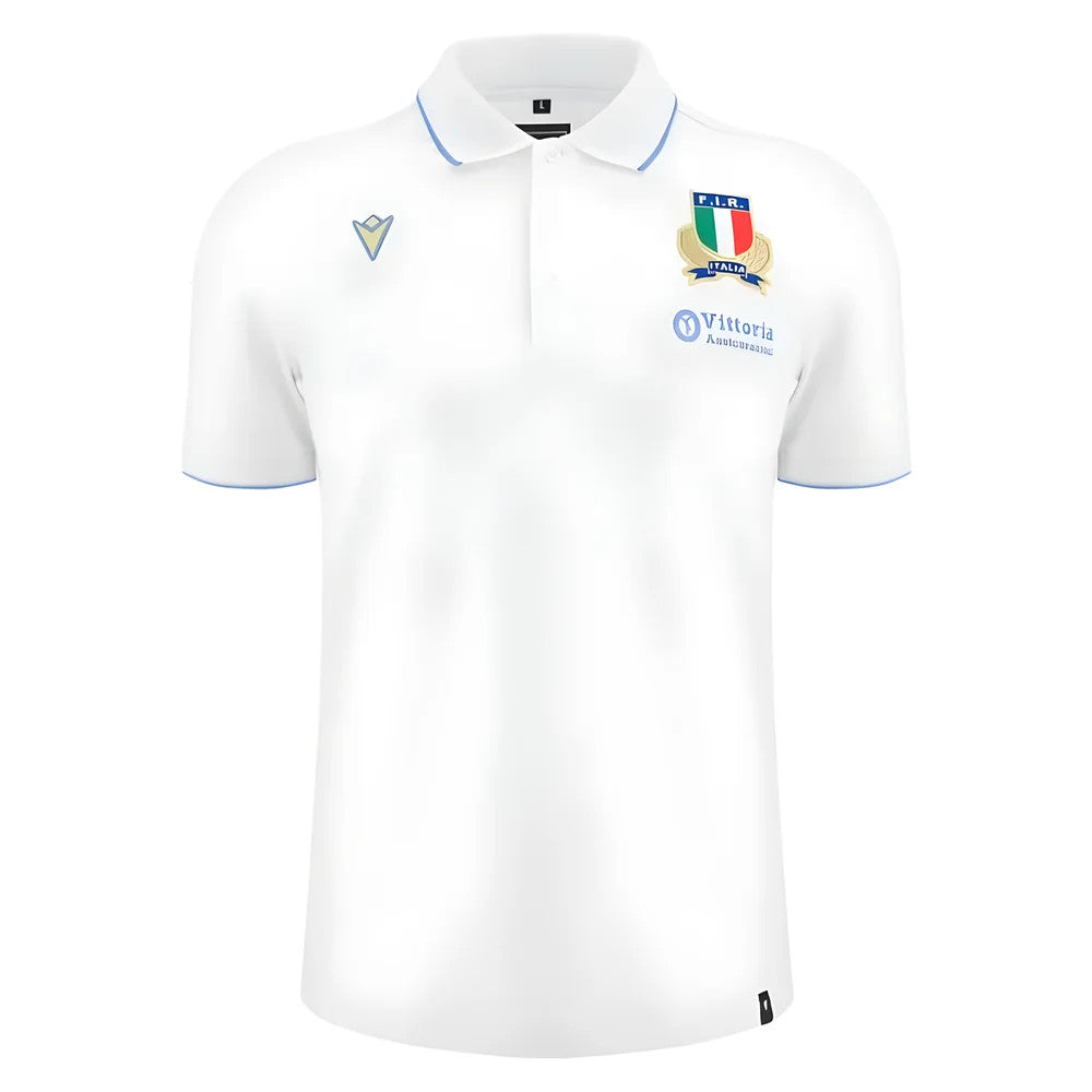 2025-2026 Italy FIR Rugby Cotton Polo Shirt (White)_0