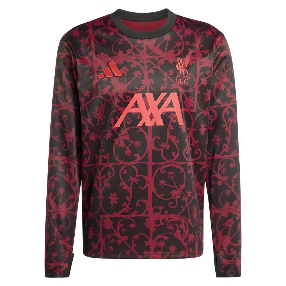 2025-2026 Liverpool Pre-Match Warm Top (Black)_0