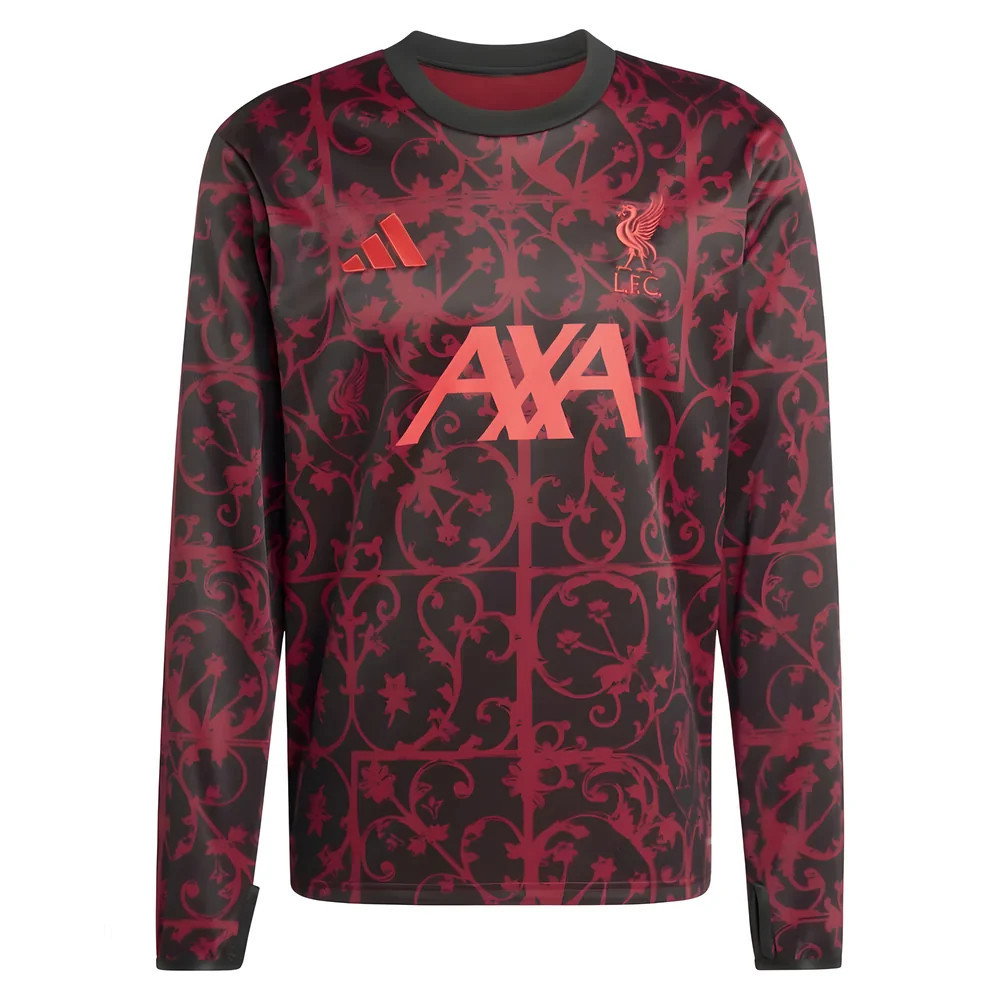 2025-2026 Liverpool Pre-Match Warm Top (Black) (Isak 9)_2