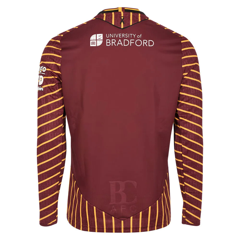 2025-2026 Bradford City Home Shirt Long Sleeve_1