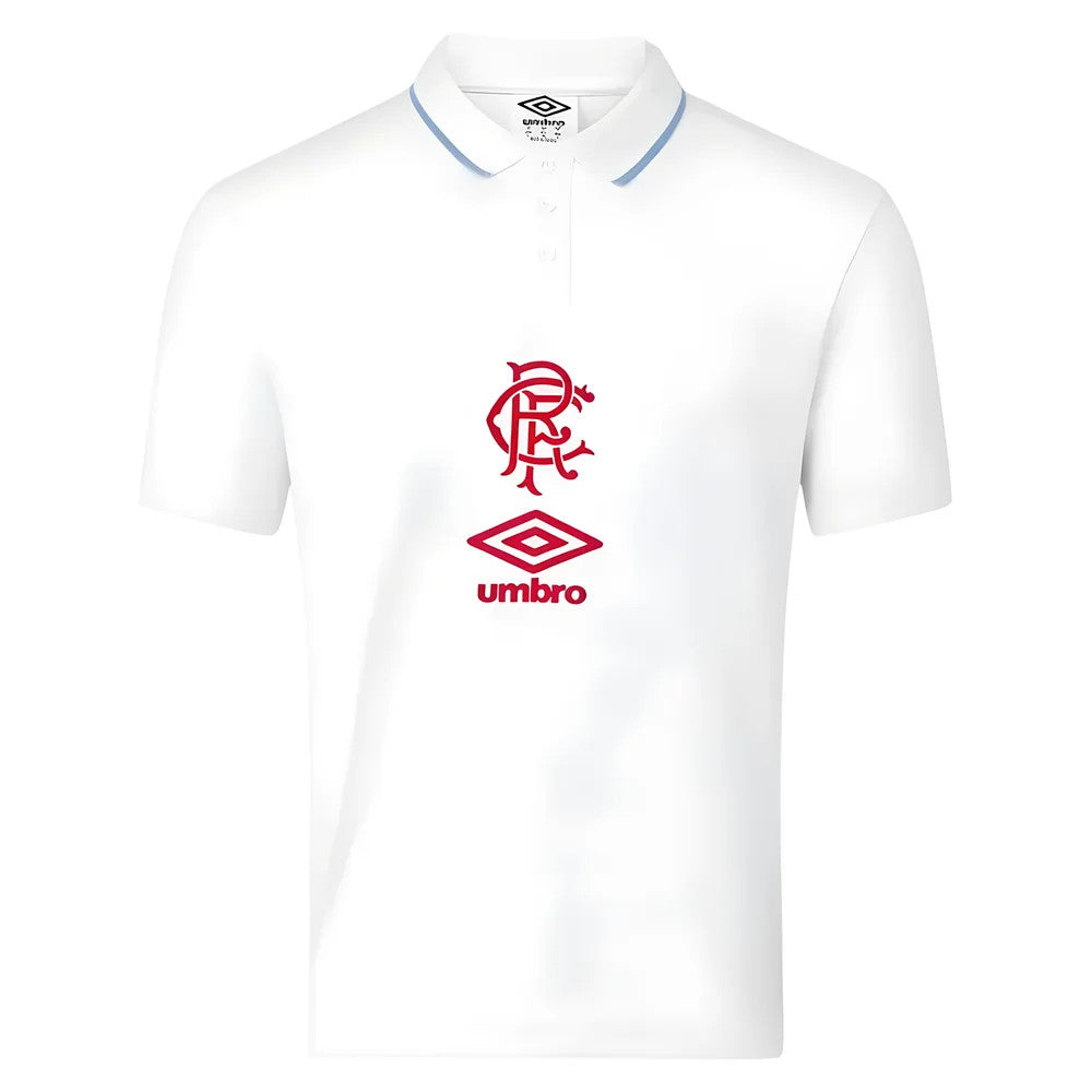 2025-2026 Rangers Travel Short Sleeve Polo Shirt (White)_0