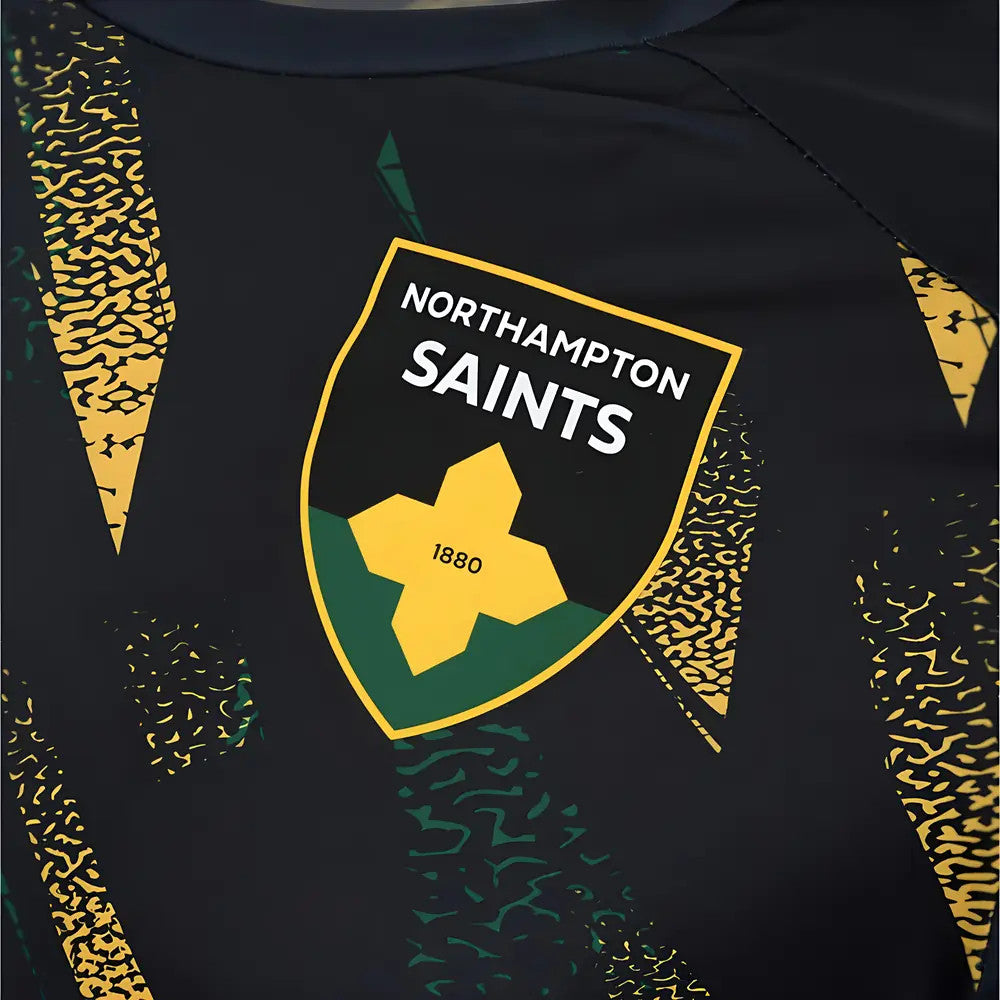 2025-2026 Northampton Saints Warm Up Shirt (Black)_1