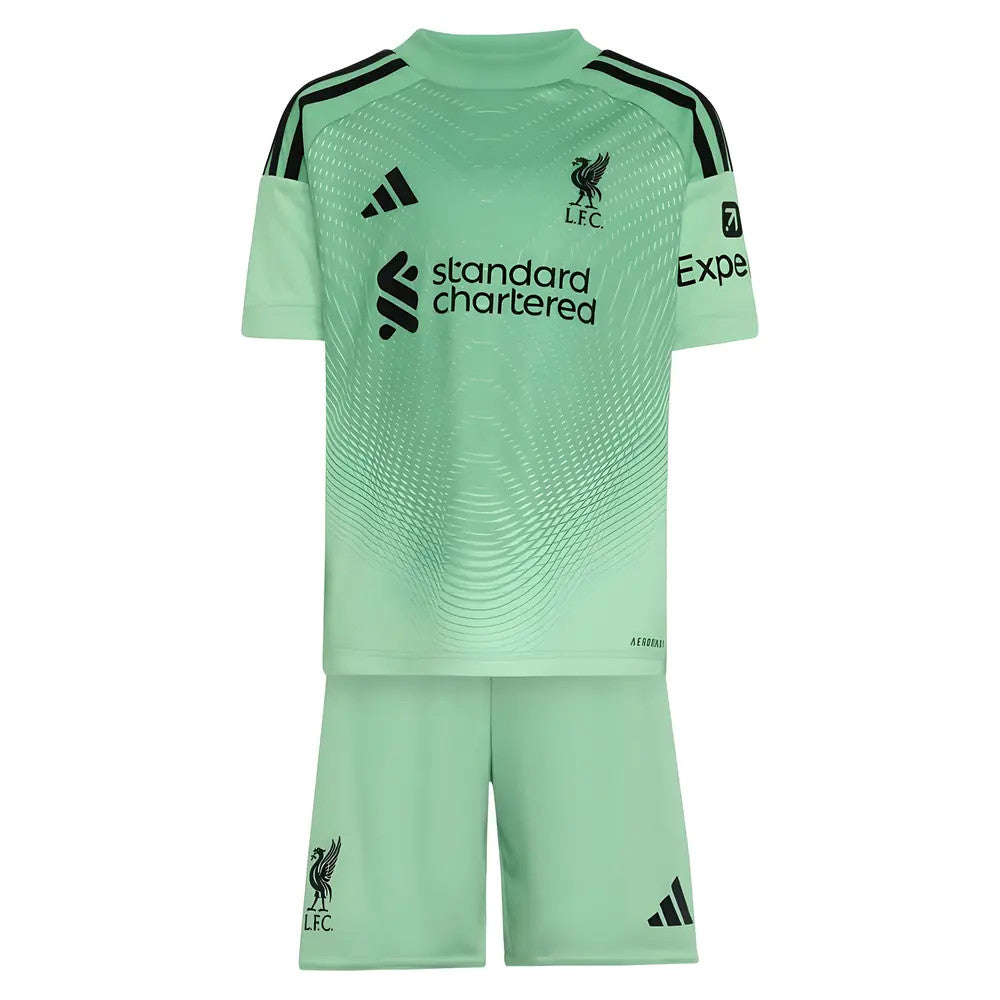 2025-2026 Liverpool Home Goalkeeper Mini Kit_0