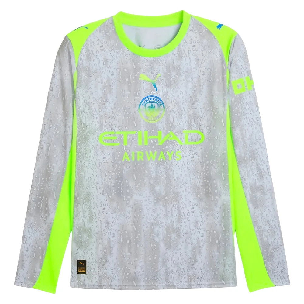 2025-2026 Man City Long Sleeve Third Shirt (Silva 21)_2