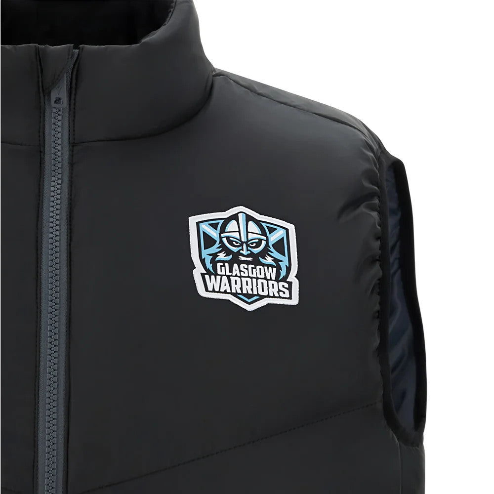 2025-2026 Glasgow Warriors Rugby Padded Gilet (Black)_1
