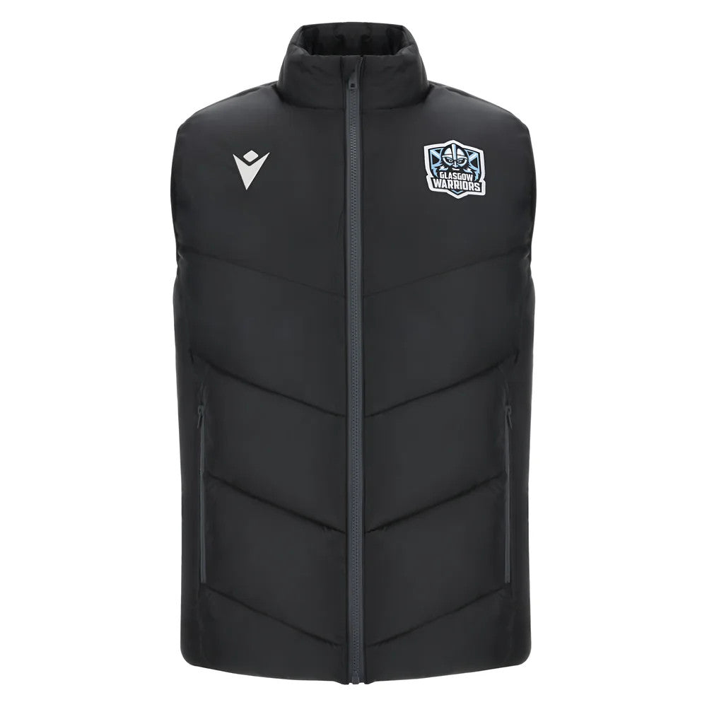 2025-2026 Glasgow Warriors Rugby Padded Gilet (Black)_0