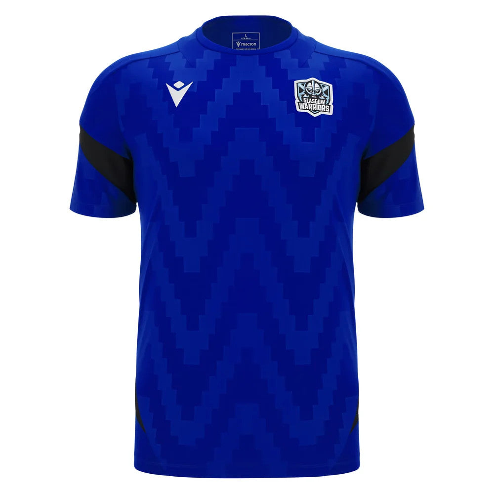 2025-2026 Glasgow Warriors Rugby Training Poly Shirt (Blue)_0