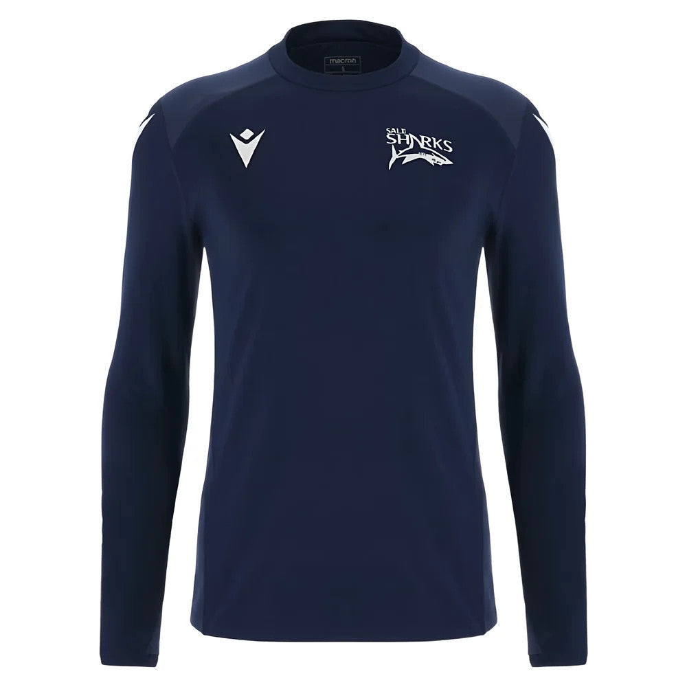 2025-2026 Sale Sharks Training Roundneck Top (Navy)_0