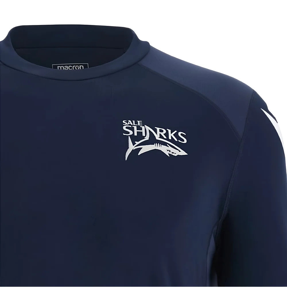 2025-2026 Sale Sharks Training Roundneck Top (Navy)_1