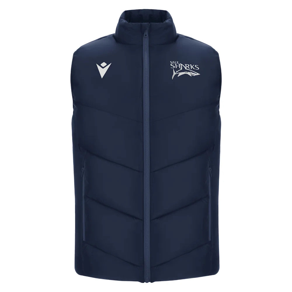 2025-2026 Sale Sharks Padded Gilet (Navy)_0