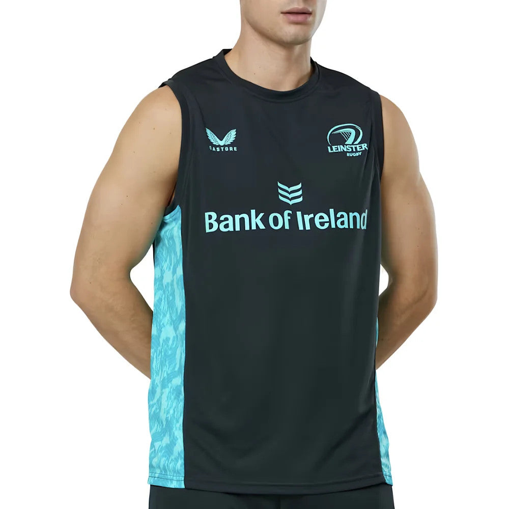 2025-2026 Leinster Performance Sleeveless Tee (Blue Graphite)_0