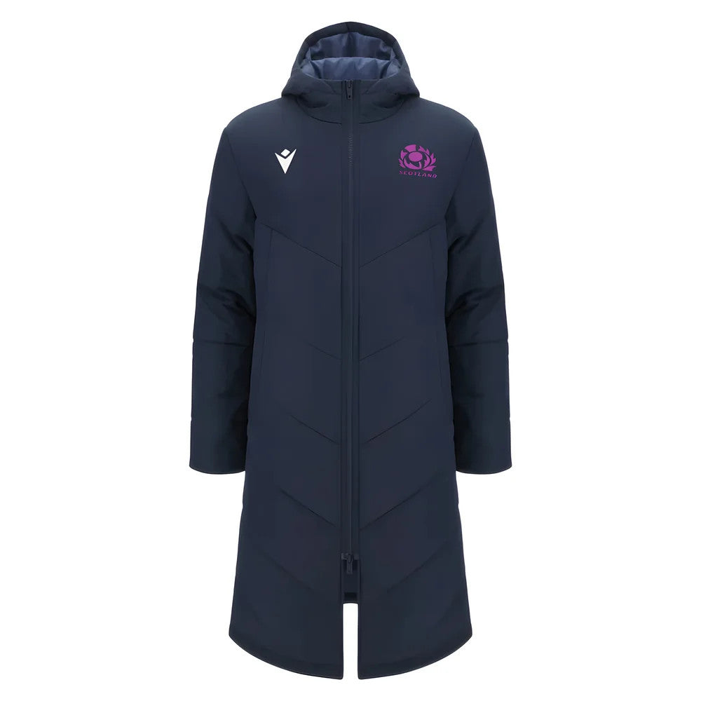 2025-2026 Scotland Rugby Long Bench Padded Jacket (Navy)_0