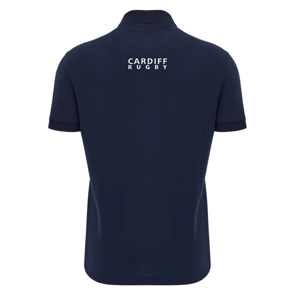 2025-2026 Cardiff Blues Rugby Ath Cotton Polo Shirt (Navy)_2