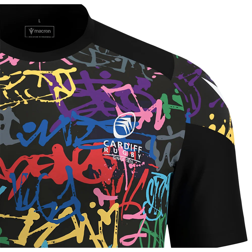 2025-2026 Cardiff Blues Rugby Training Tee (Black)_2
