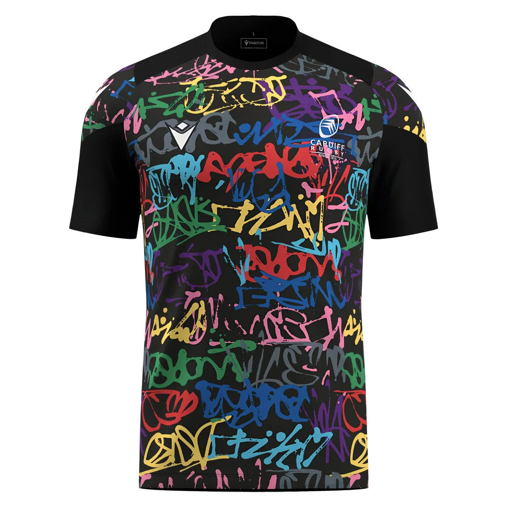 2025-2026 Cardiff Blues Rugby Training Tee (Black)_0