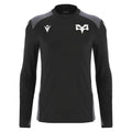 2025-2026 Ospreys Rugby Training Roundneck Top (Black)_0