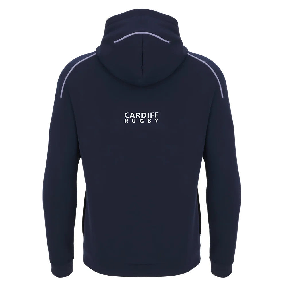 2025-2026 Cardiff Blues Warm Up Ath Full Zip Hoodie (Black)_2