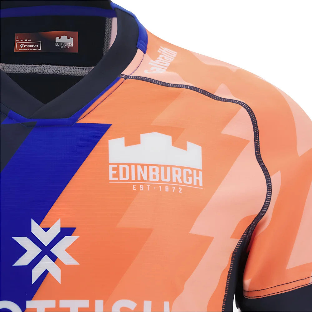 2025-2026 Edinburgh Rugby Training Jersey (Orange-Blue)_1
