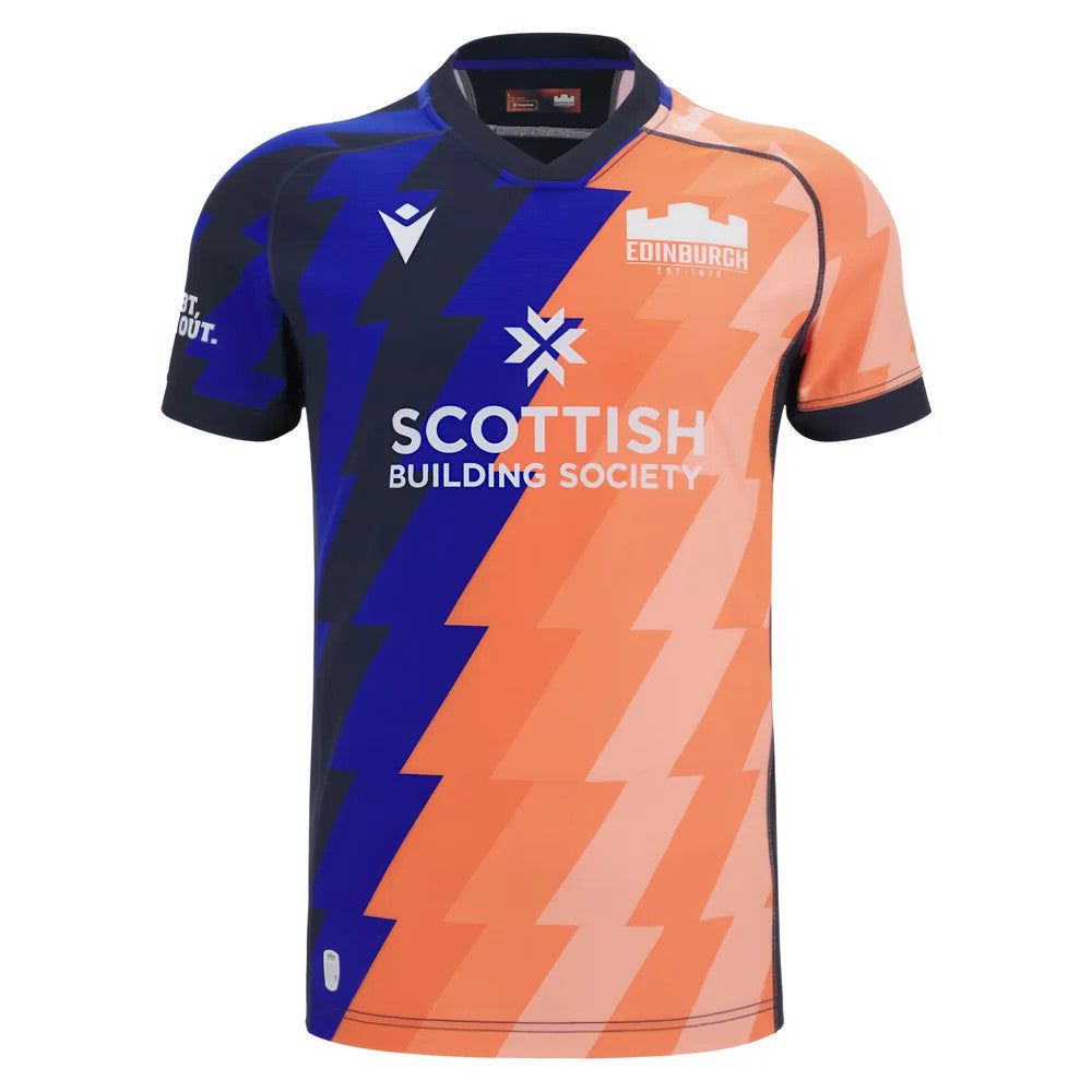 2025-2026 Edinburgh Rugby Training Jersey (Orange-Blue)_0