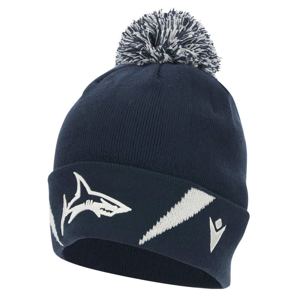 2025-2026 Sale Sharks Pom Pom Beanie (Navy)_0