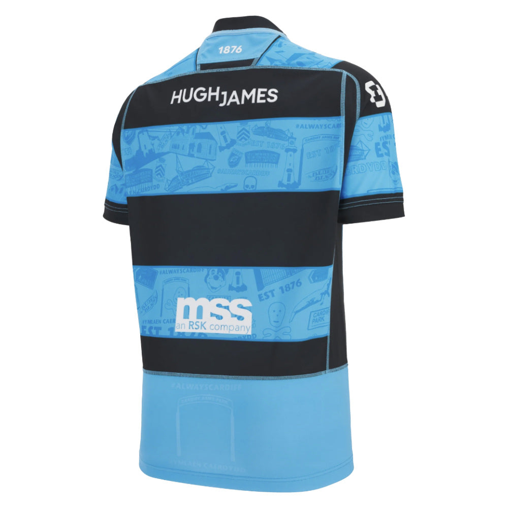 2025-2026 Cardiff Blues Home Poly Rugby Shirt (Kids)_2