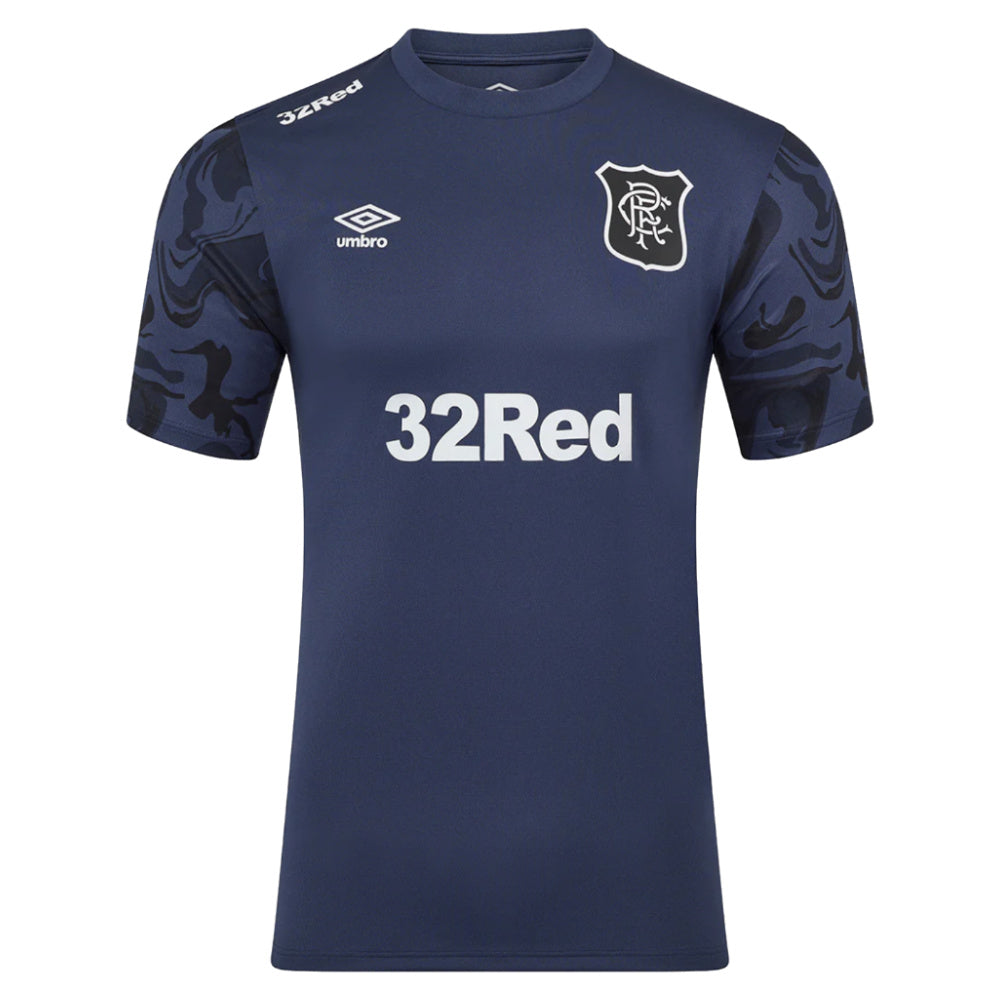 2025-2026 Rangers Third Pre Match Short Sleeve Tee (Indigo)_0