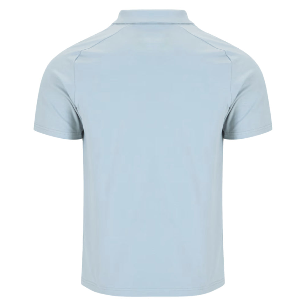 2025-2026 Leinster Rugby Short Sleeve Travel Polo Shirt (Grey Marl)_1