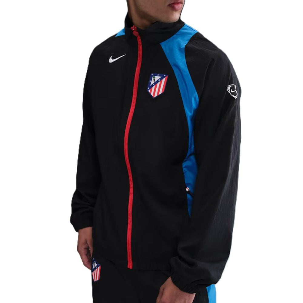 2025-2026 Atletico Madrid T90 Tracksuit Jacket (Black)_0