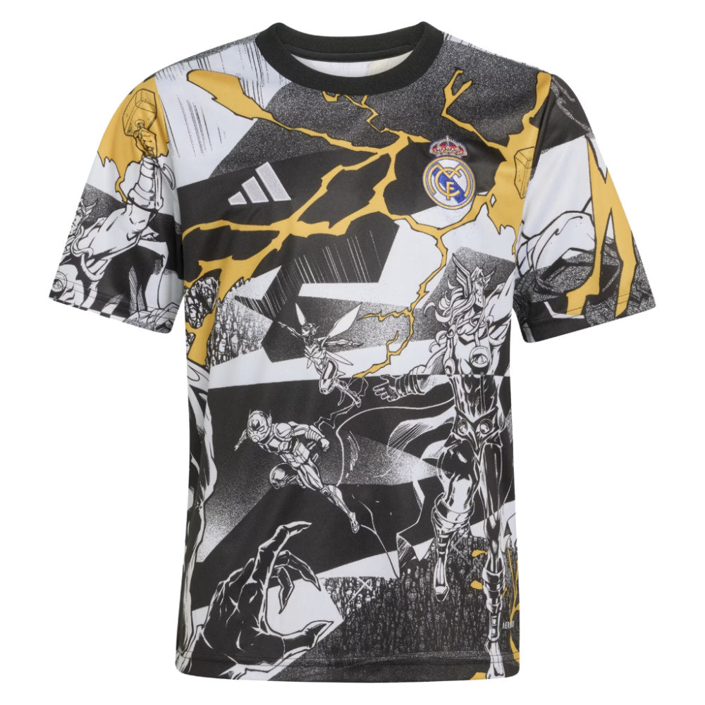 2025-2026 Real Madrid Pre Match Shirt (White) - Kids_0
