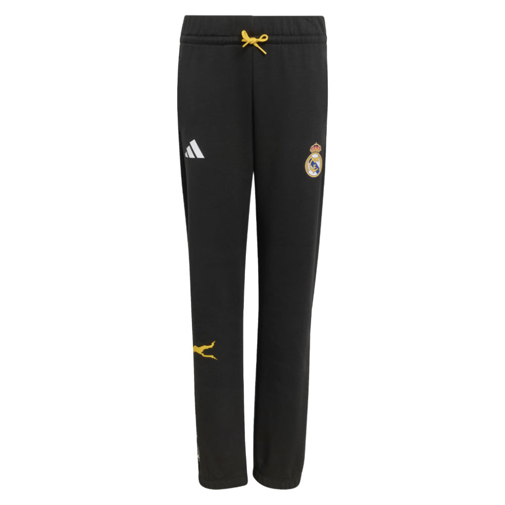 2025-2026 Real Madrid Marvel Pants (Black) - Kids_0