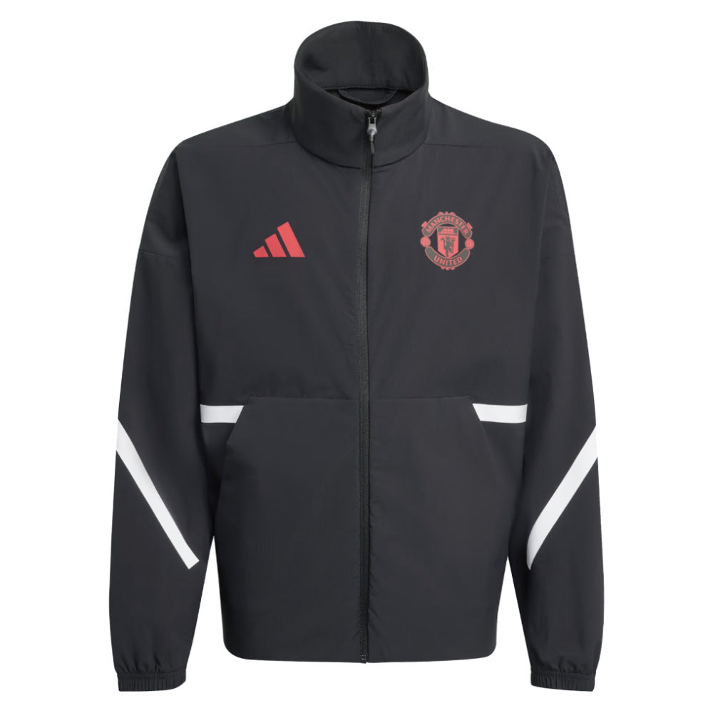 2025-2026 Man Utd Anthem Jacket (Black) - Kids_0