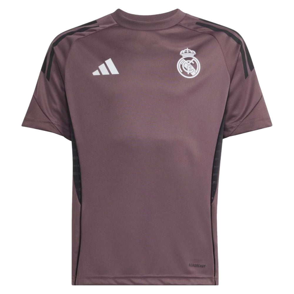 2025-2026 Real Madrid Training Jersey (Shadow Fig) - Kids_0