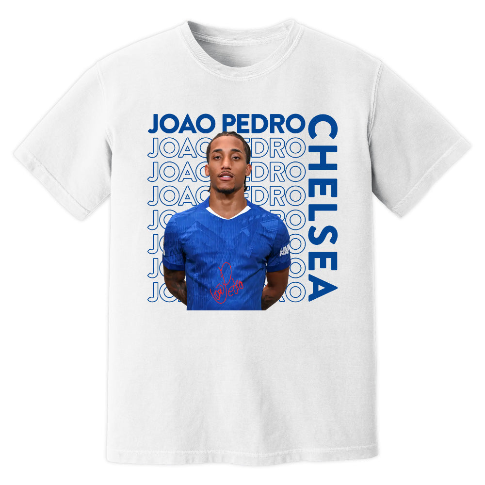 Joao Pedro Chelsea New Signing T-Shirt (White)_1