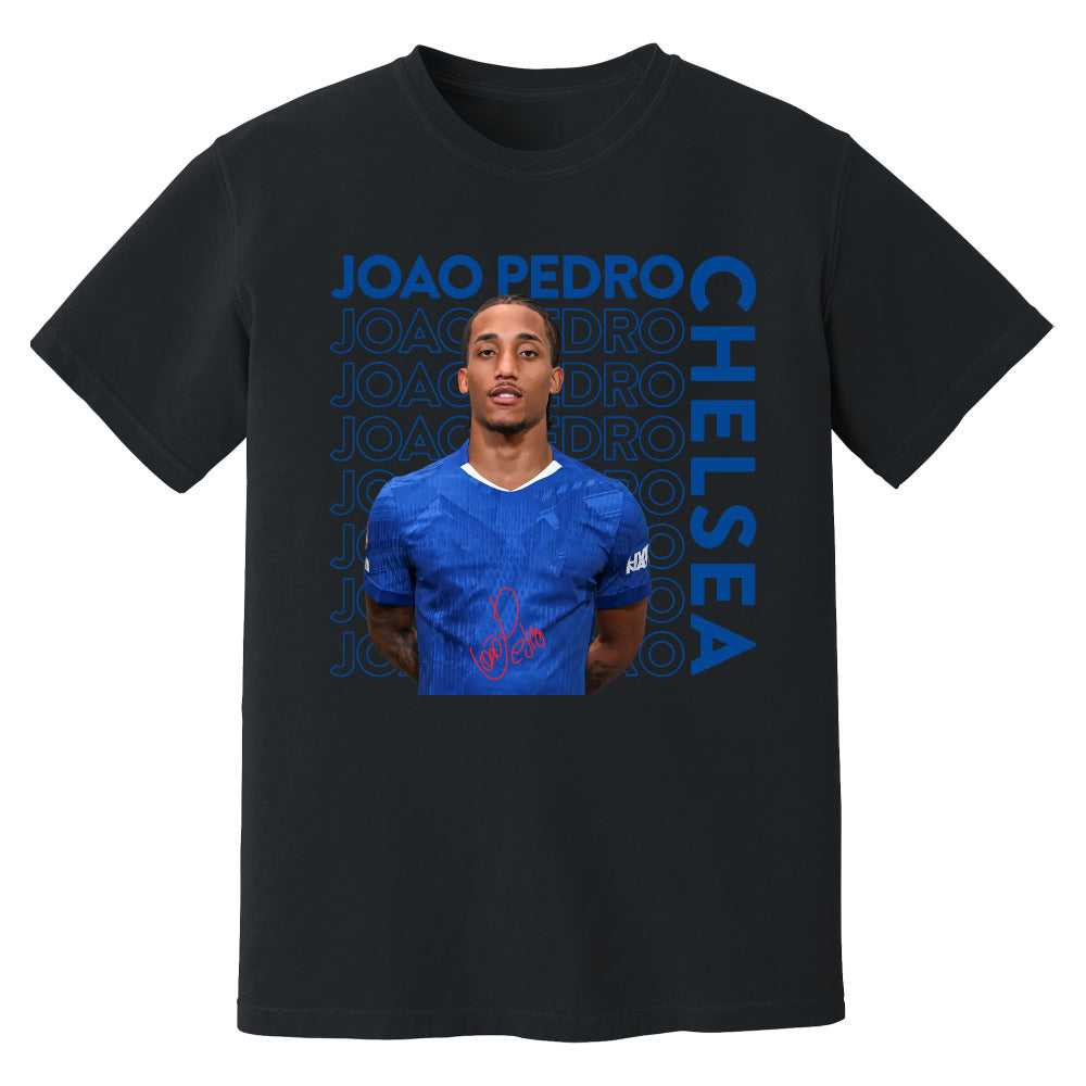 Joao Pedro Chelsea New Signing T-Shirt (Black)_1